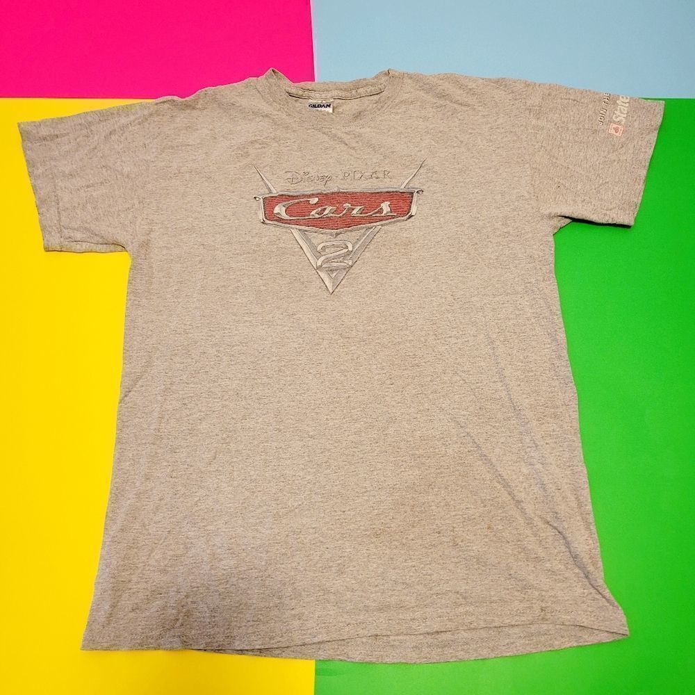 Vintage Disney Cars 2 top tee tshirt